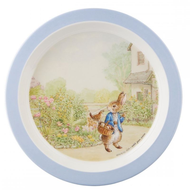 Kinderteller Peter Rabbit Peter Hase mit Korb