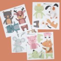 Magnetspiel Puzzle Tiere
