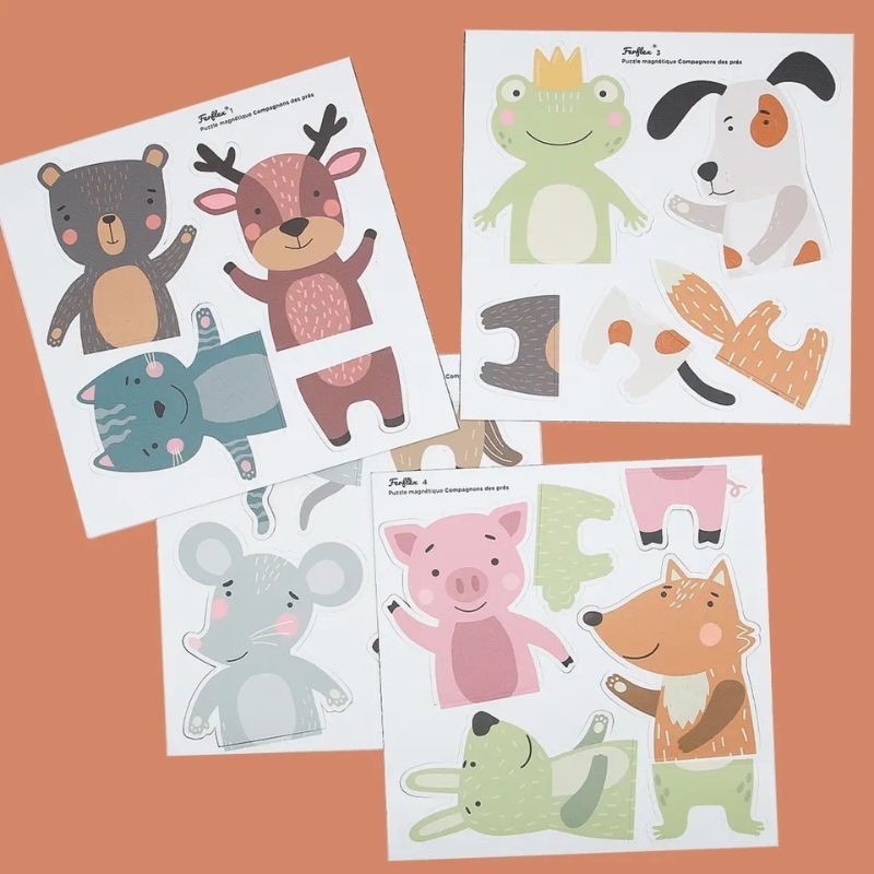 Magnetspiel Puzzle Tiere