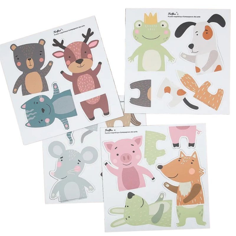 Magnetspiel Puzzle Tiere