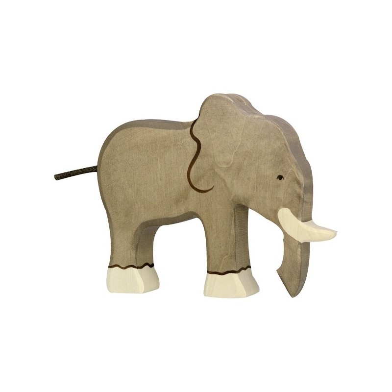 Holztiger Holzfigur Elefant