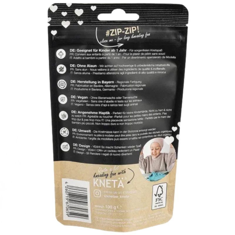 Knetä vegane Knete schwarz