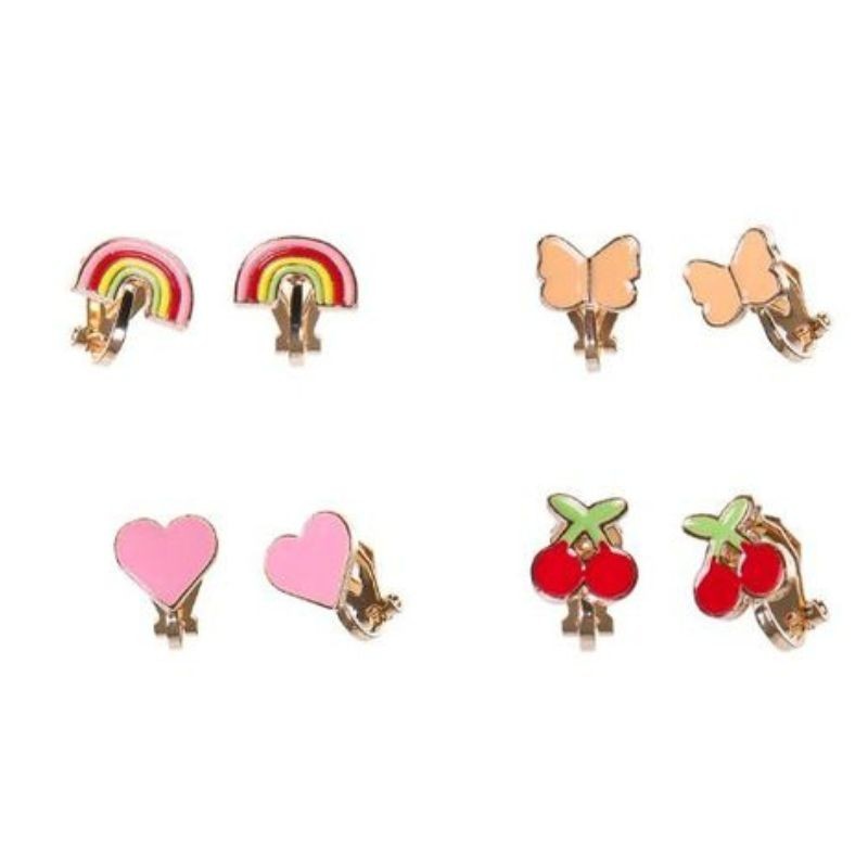 Ohrringe Ohrclips Set Regenbogen & Co.