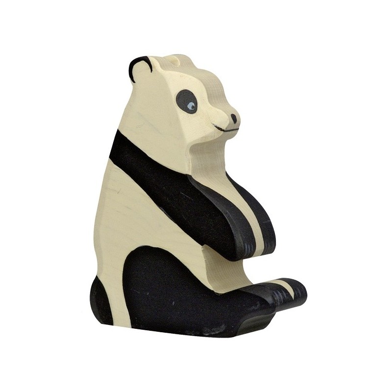 Holztiger Holzfigur Pandabär