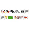 Kindertattoo Set Fussball von der Rolle