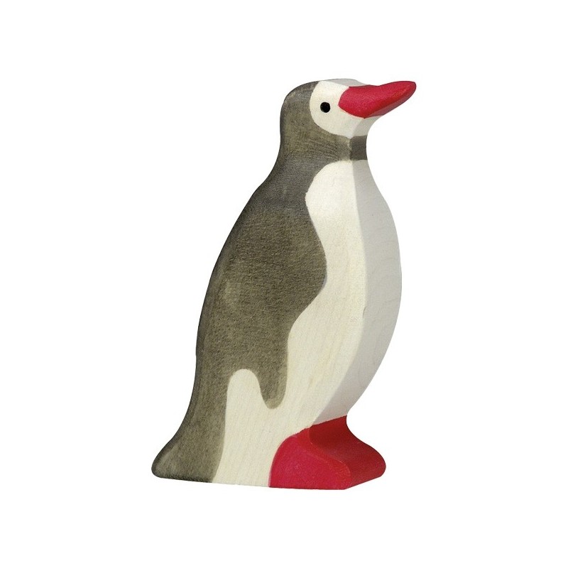 Holztiger Holzfigur Pinguin