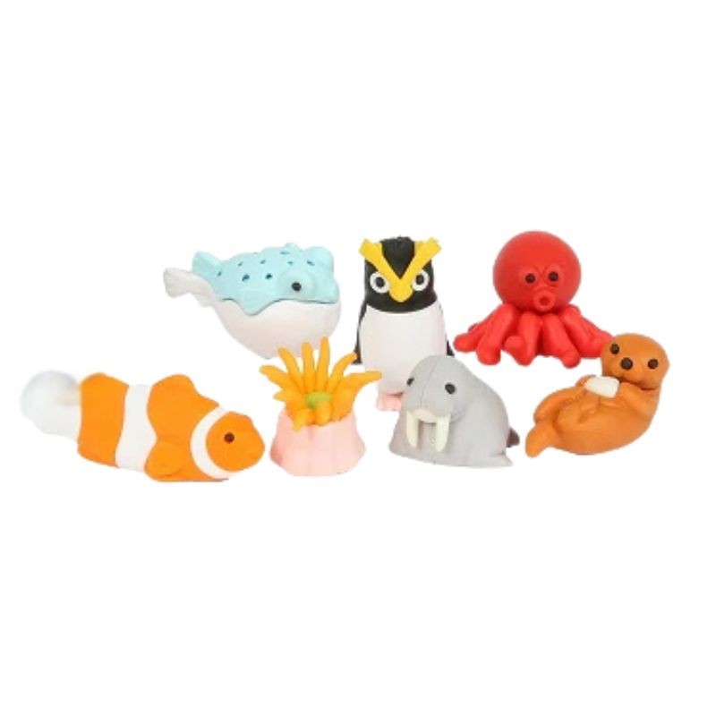 Radiergummi Set Meeresfreunde