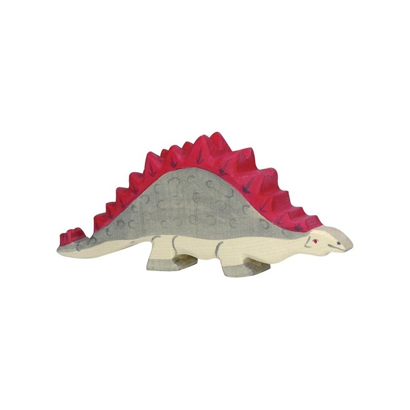 Holztiger Holzfigur Dinosaurier Stegosaurus