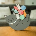 Balancier und Stapelspiel Katze