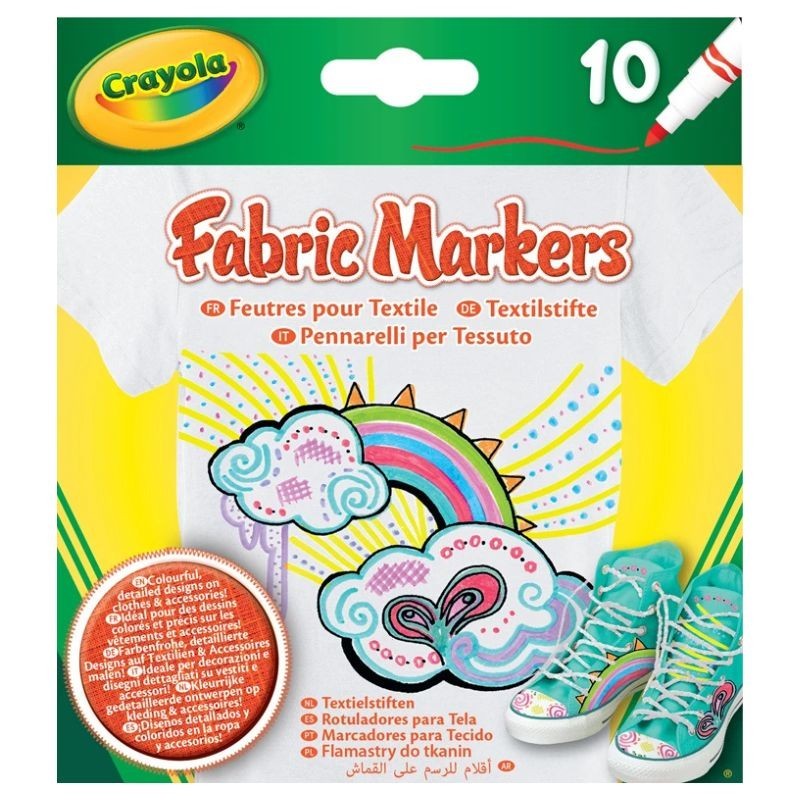 10 Textilstifte von Crayola