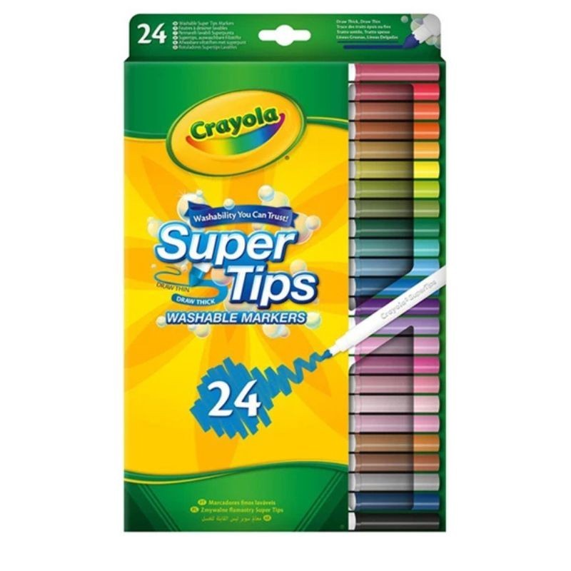 Crayola Filzstifte Supertips 24er Set