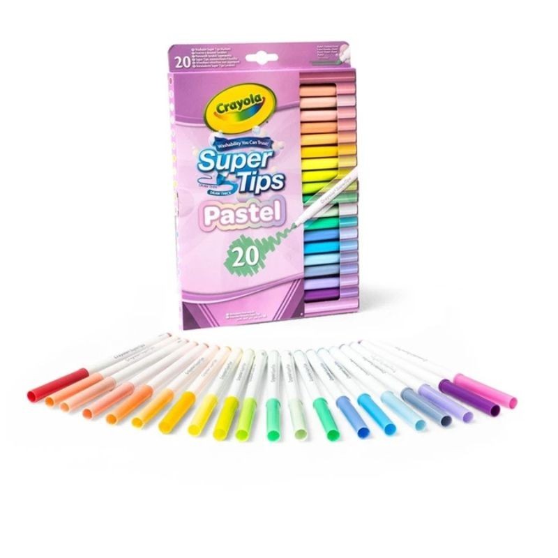 Crayola Filzstifte Supertips Pastell 20er Set