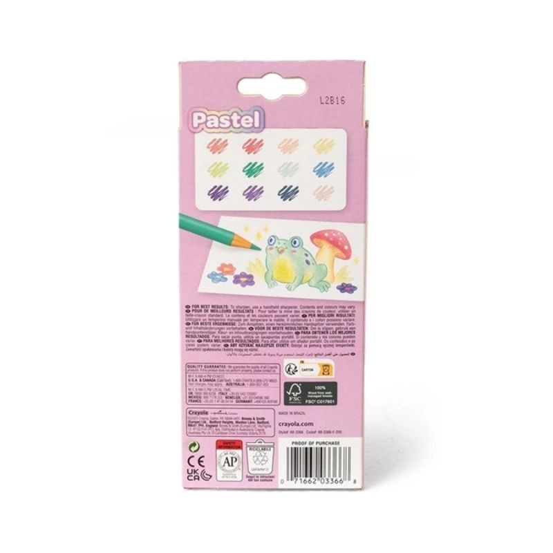 Farbstifte Pastell 12er Set Crayola