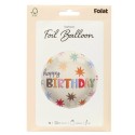 Ballon Happy Birthday Sterne