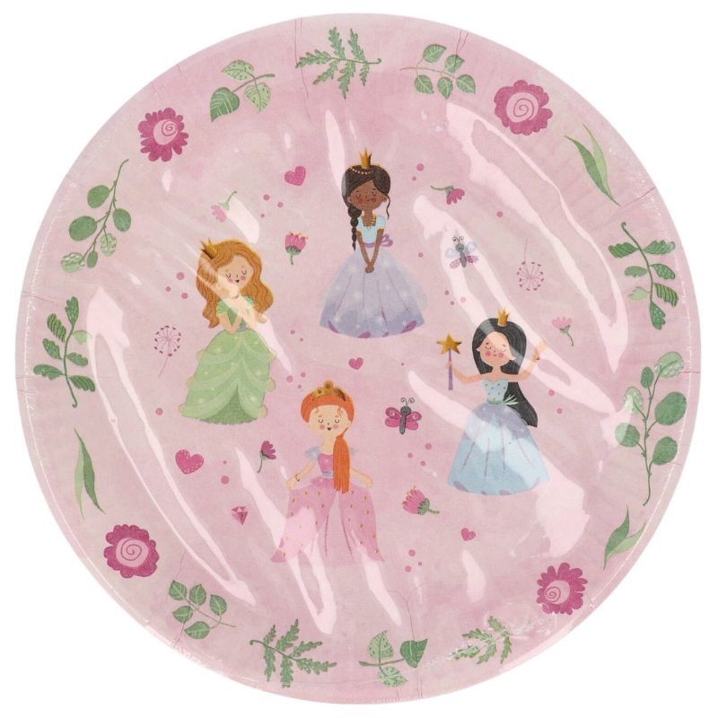 Pappteller Prinzessin bunt
