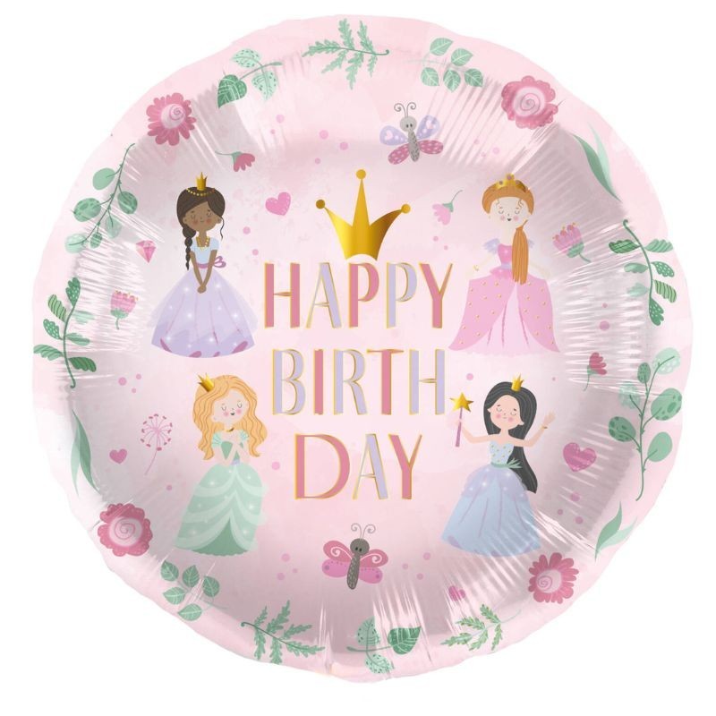 Ballon Prinzessin Happy Birthday