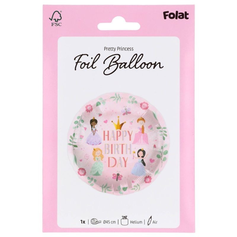 Ballon Prinzessin Happy Birthday