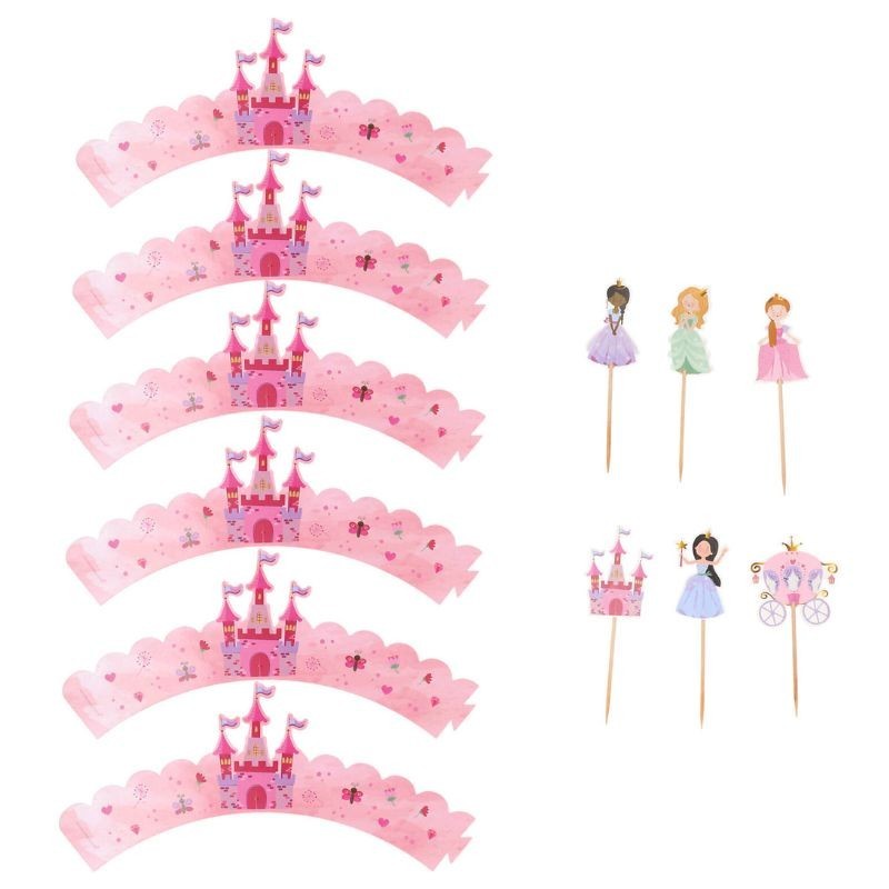 Cupcake Topper & Wrapper Prinzessin