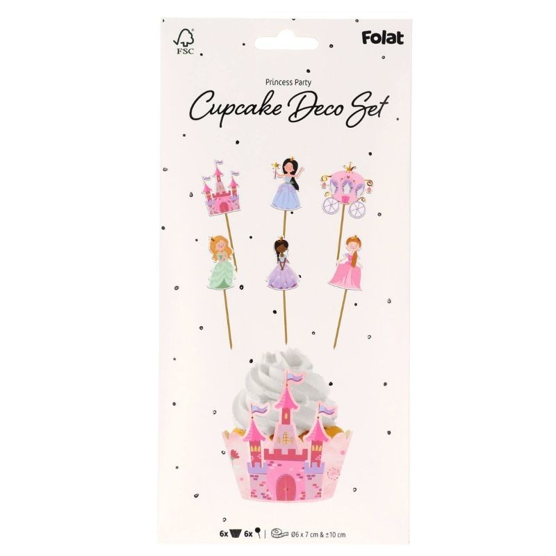 Cupcake Topper & Wrapper Prinzessin