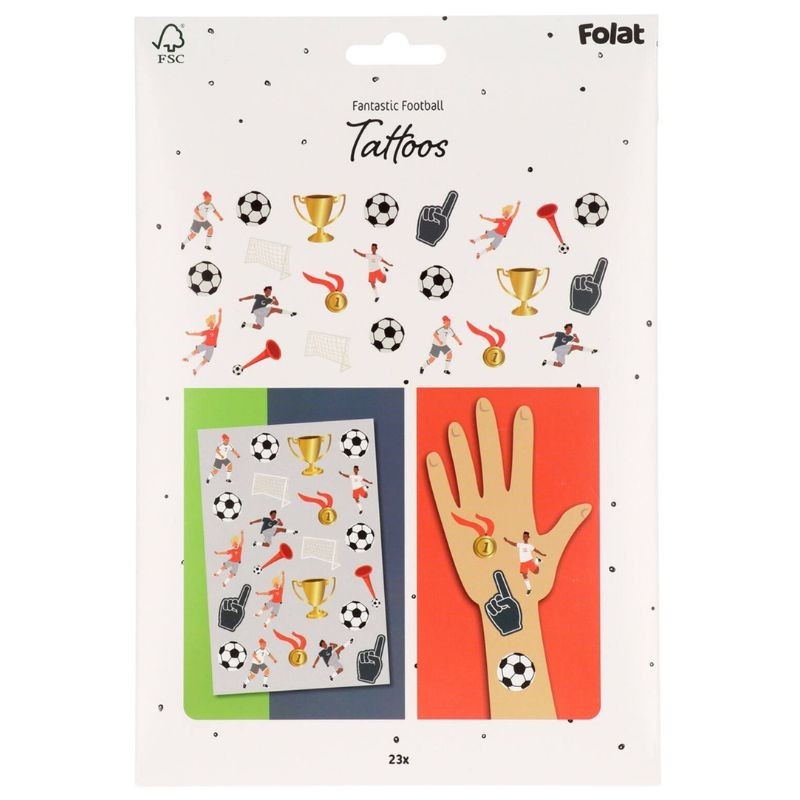 Kindertattoo Set Fussball