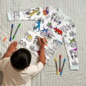Pyjama Dinosaurier zum Ausmalen