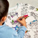 Pyjama Dinosaurier zum Ausmalen