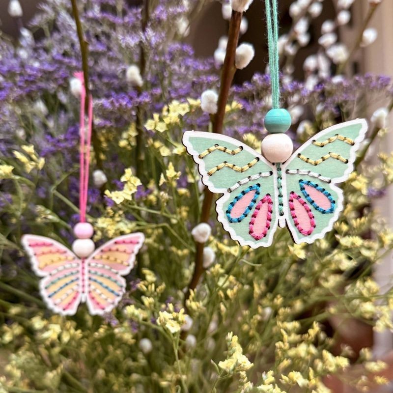 Bastelset Osterei und Schmetterling