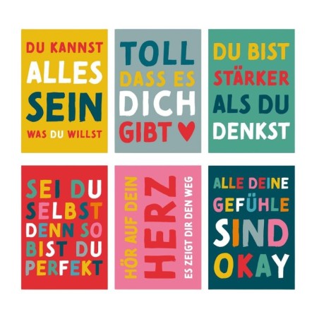Mutmacher Kartenset bunt