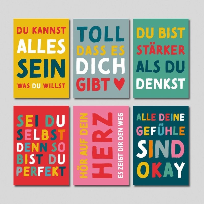 Mutmacher Kartenset bunt