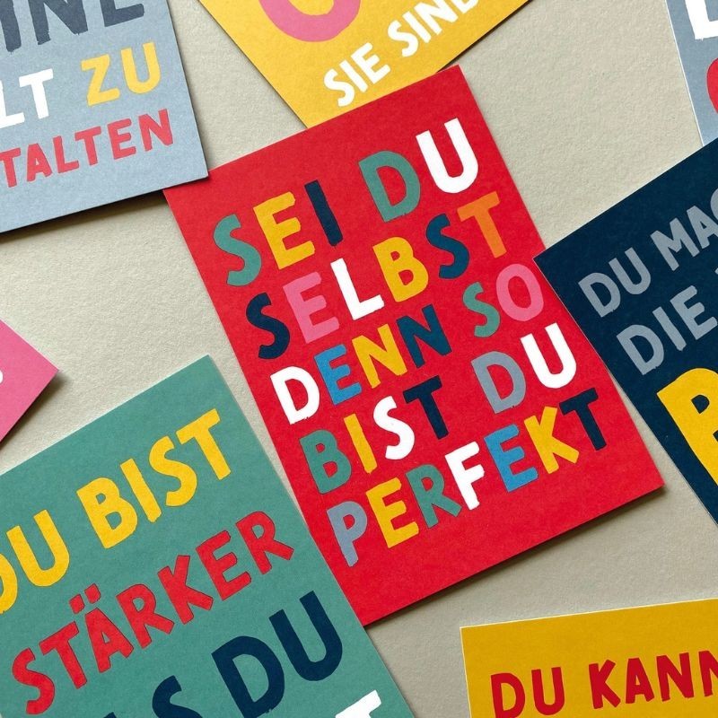 Mutmacher Kartenset bunt