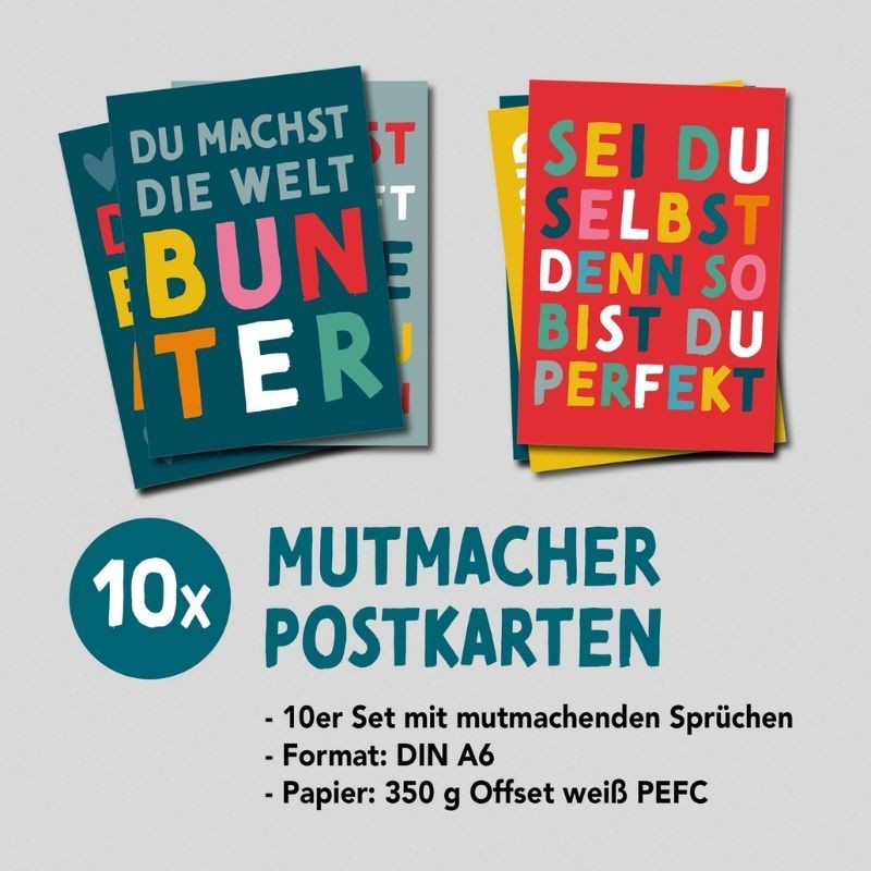 Mutmacher Kartenset bunt