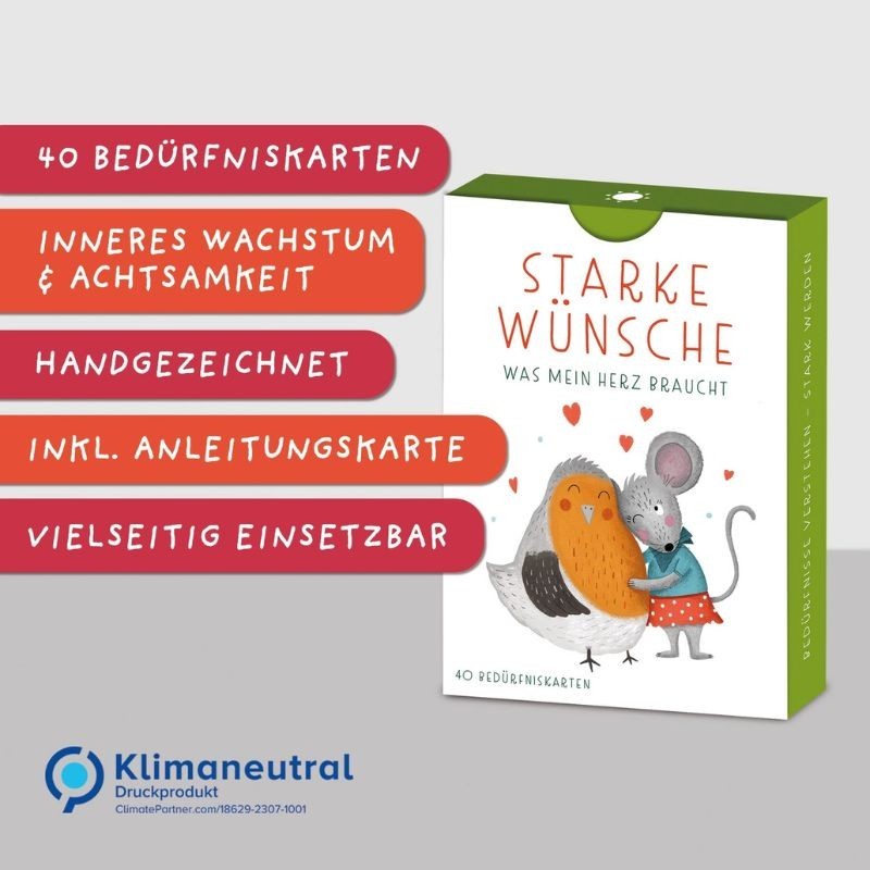 Bedürfniskarten für Kinder Starke Wünsche