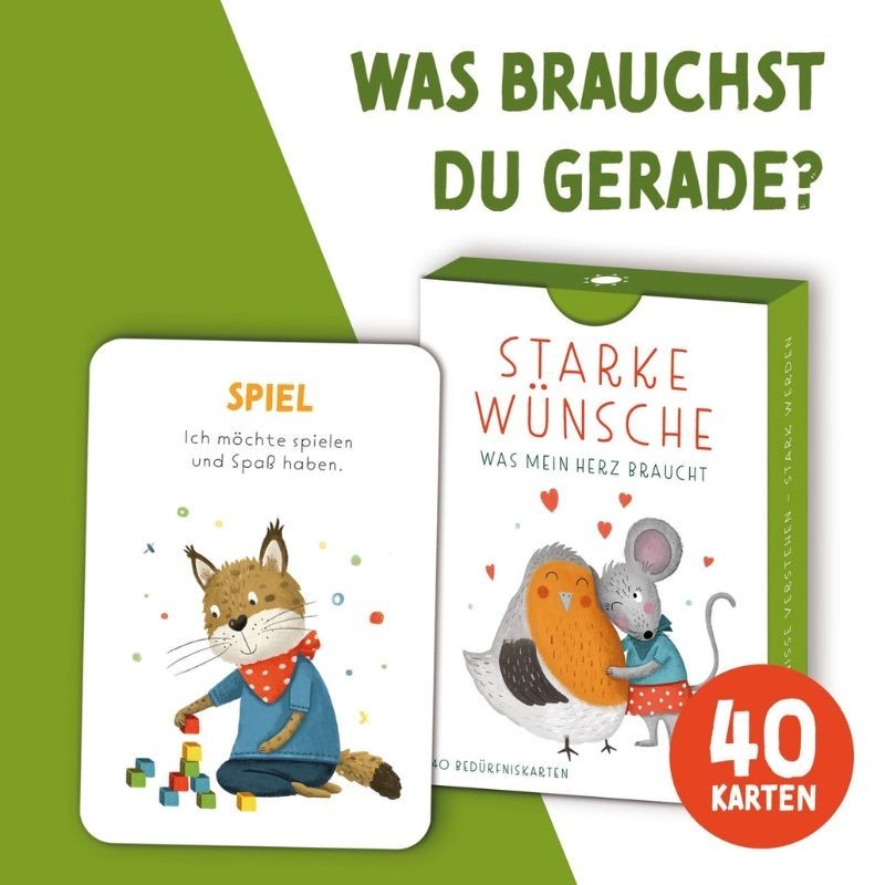 Bedürfniskarten für Kinder Starke Wünsche