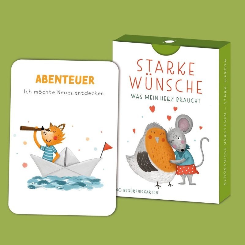 Bedürfniskarten für Kinder Starke Wünsche