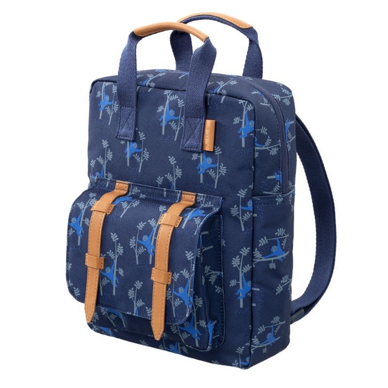Kinderrucksack Affen blau