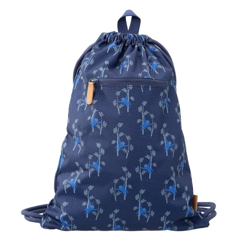 Turnbeutel Affen blau