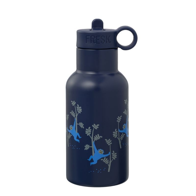 Thermosflasche Affen blau