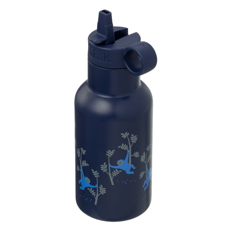 Thermosflasche Affen blau