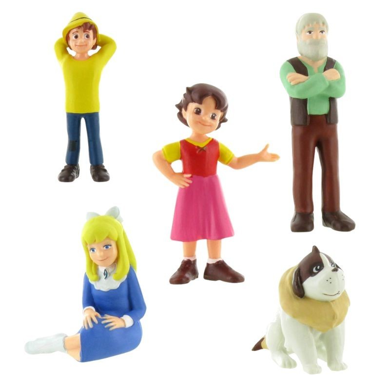 Heidi - Figurenset mit 5 handbemalten Spielfiguren