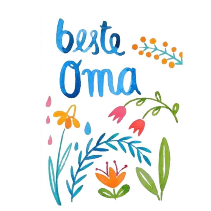 Postkarte Beste Oma