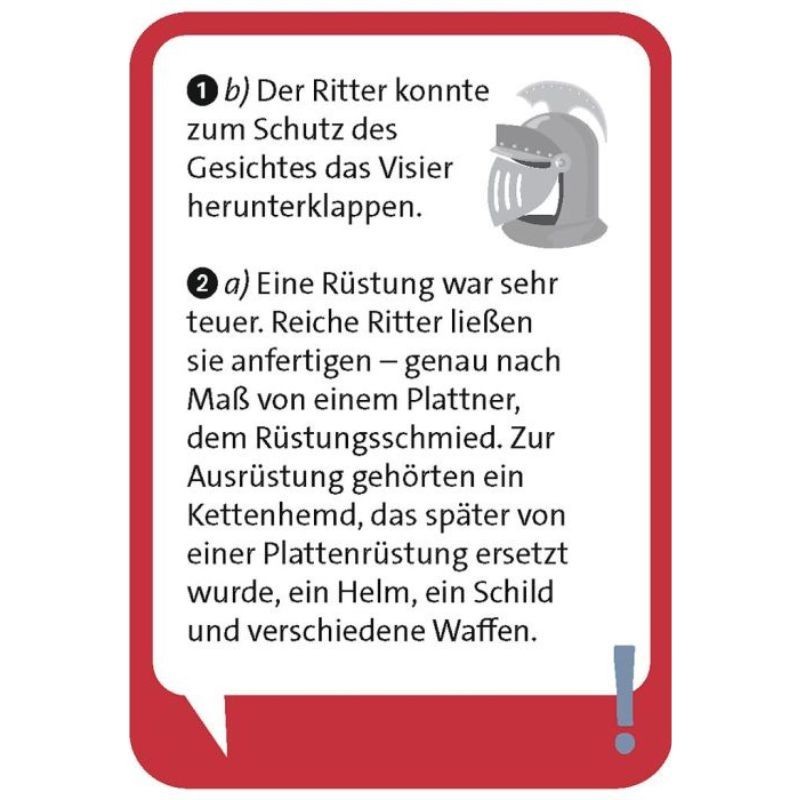 Pocket Quiz junior Ritter und Burgen