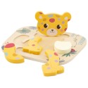 Holzpuzzle Leopard mit 5 Teilen