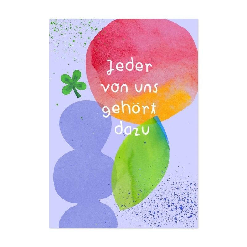 Zusammen Karten für ein schönes Miteinander