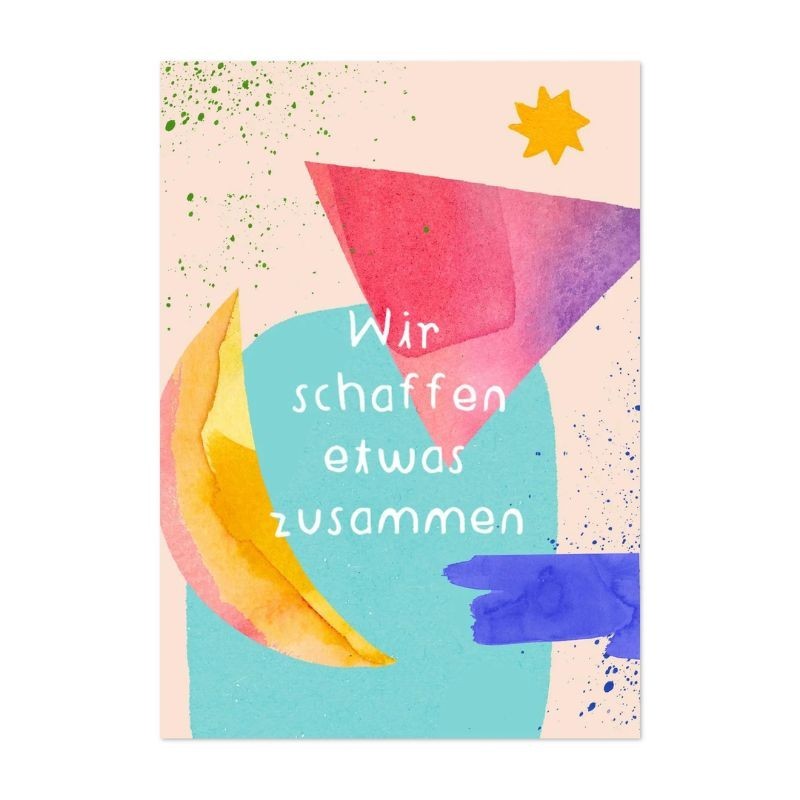 Zusammen Karten für ein schönes Miteinander