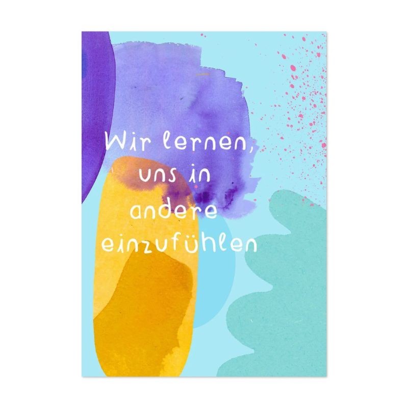 Zusammen Karten für ein schönes Miteinander