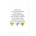 Zusammen Karten für ein schönes Miteinander