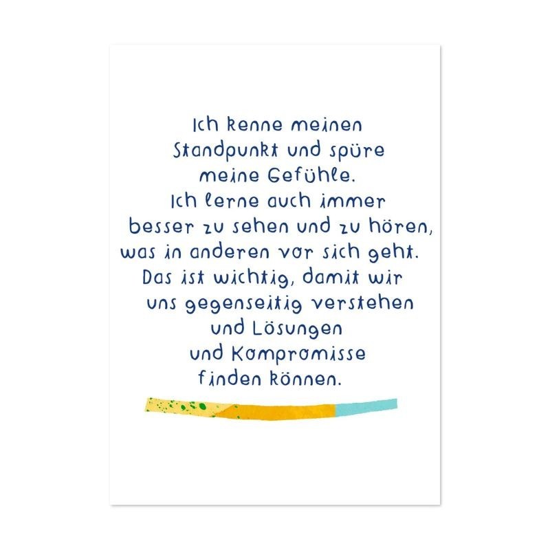 Zusammen Karten für ein schönes Miteinander