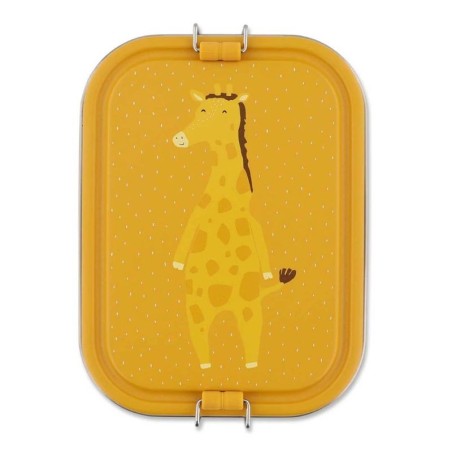 Lunchbox Edelstahl Giraffe gelb