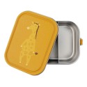 Lunchbox Edelstahl Giraffe gelb