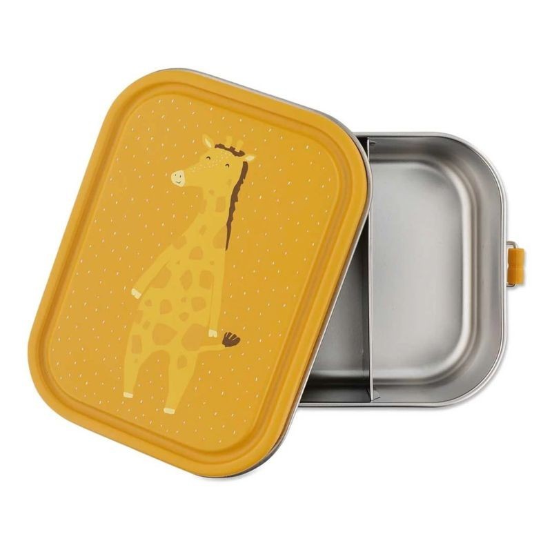 Lunchbox Edelstahl Giraffe gelb